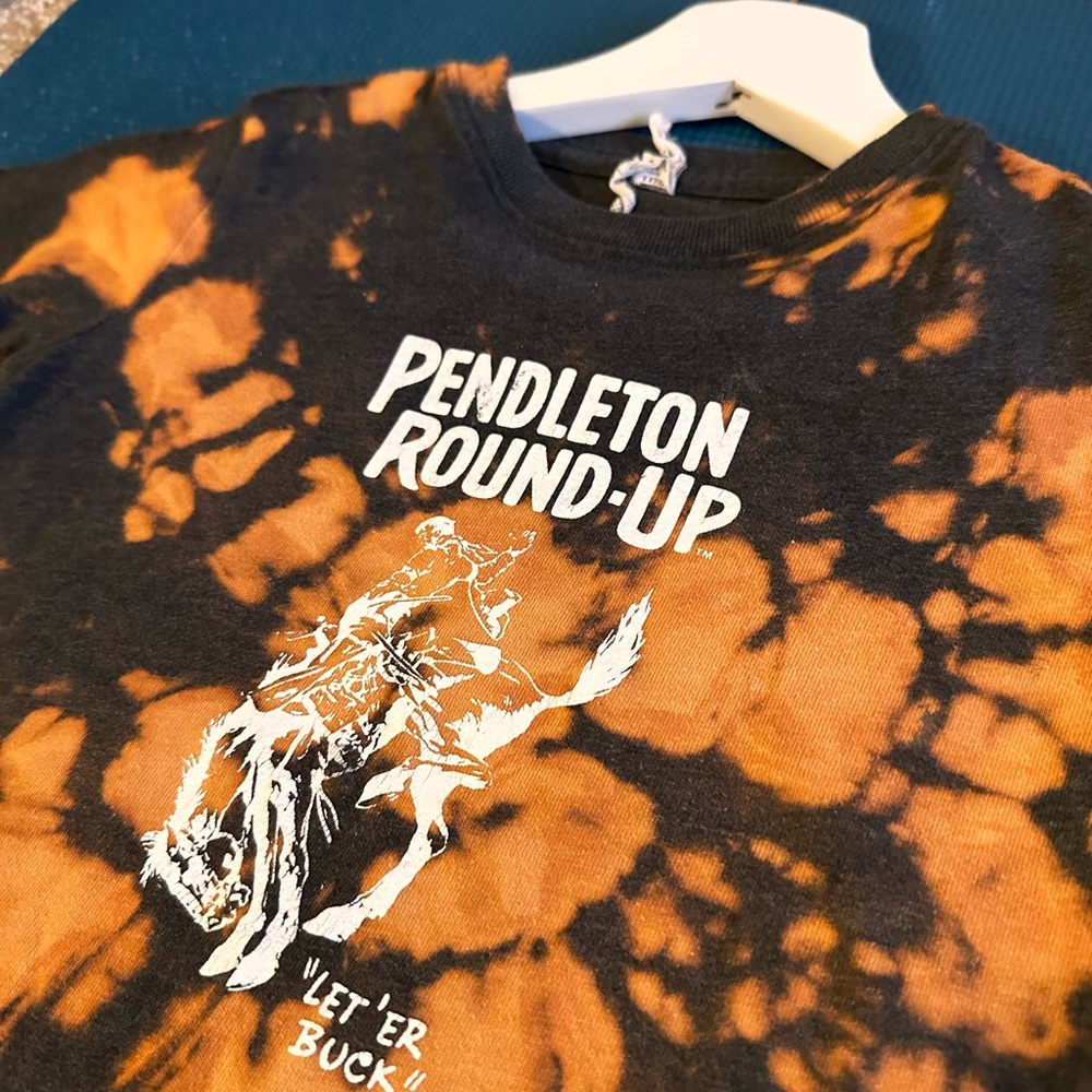Rodeo tie dye Kids tshirt